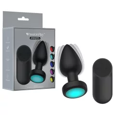   Passion Play - Analplug mit Vibrationsfunktion und LED-Beleuchtung - Größe M