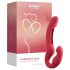 Honey Play Box Harmony Duo - Intelligenter Auflege-Vibrator mit Zunge (Rot)