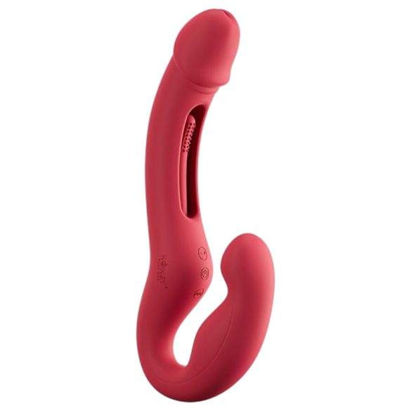 Honey Play Box Harmony Duo - Intelligenter Auflege-Vibrator mit Zunge (Rot)