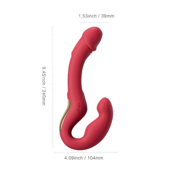 Honey Play Box Harmony Duo - Intelligenter Auflege-Vibrator mit Zunge (Rot)