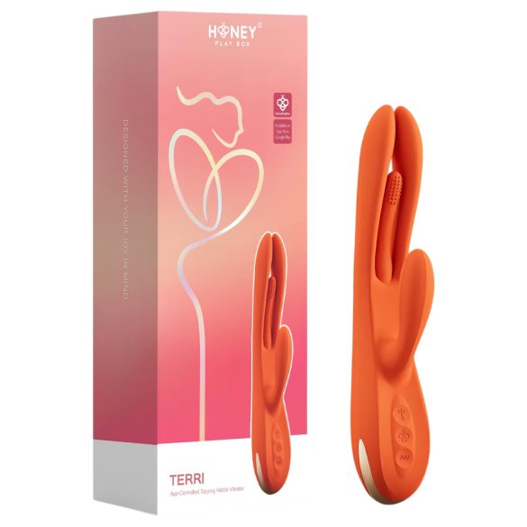 Honey Play Box Terri - Intelligenter Zungen- & Klitoris-Vibrator (Orange)