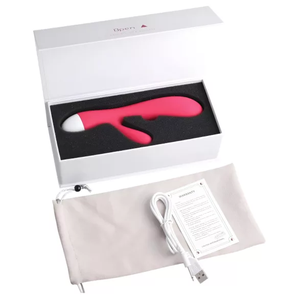 Cotoxo Dolphin & baby - Akku Klitorisvibrator mit Arm (rot)