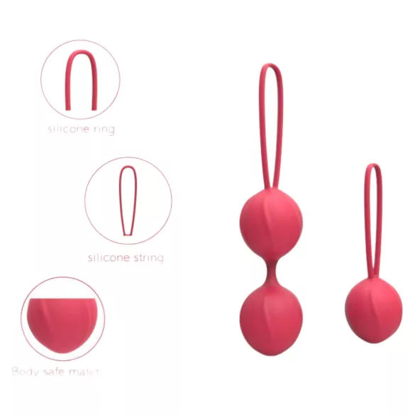 Cotoxo Cherry - 2-teiliges Ben-Wa-Kugel-Set (rot)