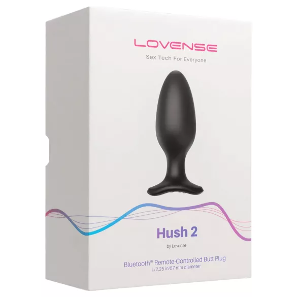 LOVENSE Hush 2 L - wiederaufladbarer kleiner Analvibrator (57 mm) - schwarz