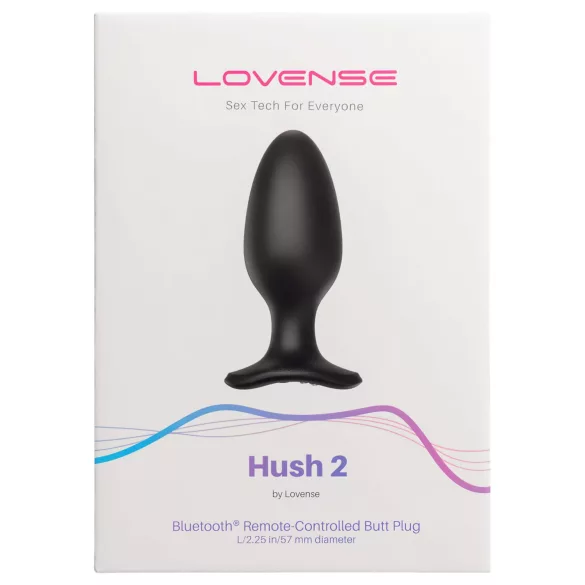 LOVENSE Hush 2 L - wiederaufladbarer kleiner Analvibrator (57 mm) - schwarz
