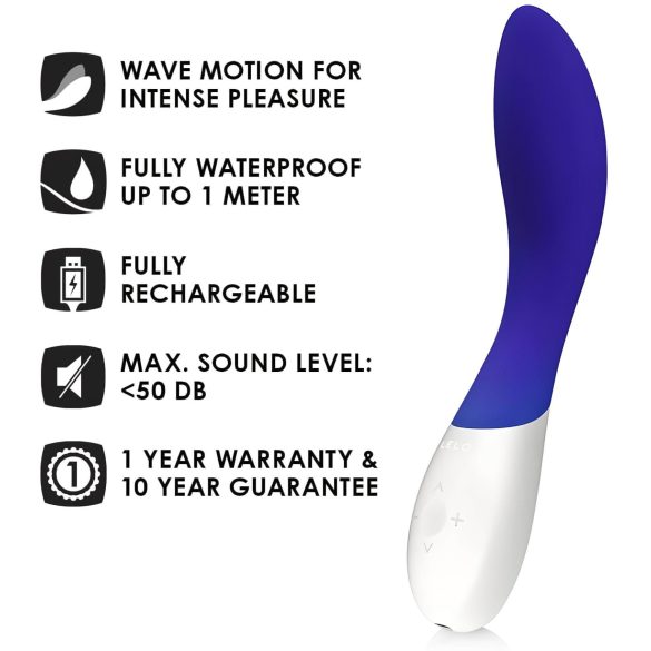 LELO Mona Wave - Wasserdichter G-Punkt Vibrator (blau)