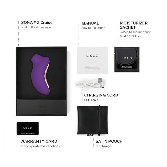 LELO Sona 2 Cruise - Schallwellen-Klitorisstimulator (Lila)