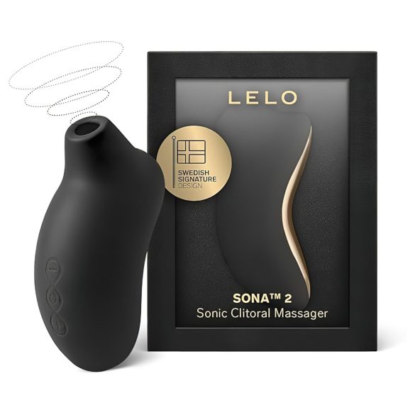 LELO Sona 2 - Schallwellen-Klitorisstimulator (Schwarz)
