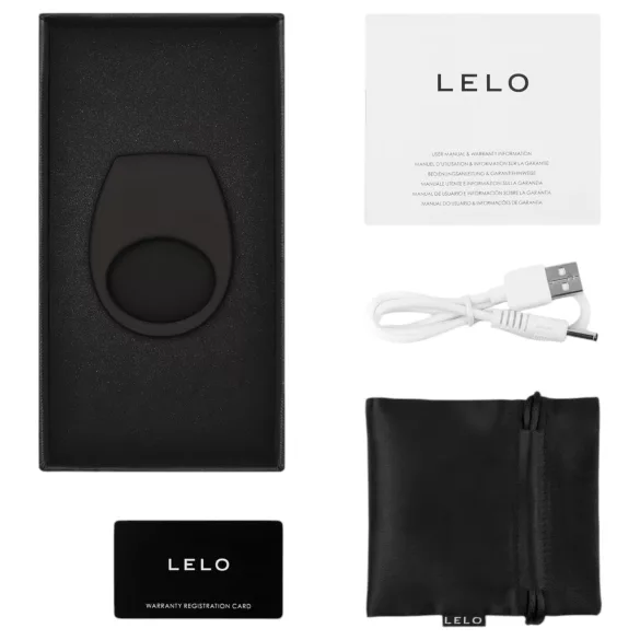 LELO Tor 3 - App-gesteuerter Vibrationspenisring für Männer (schwarz)
