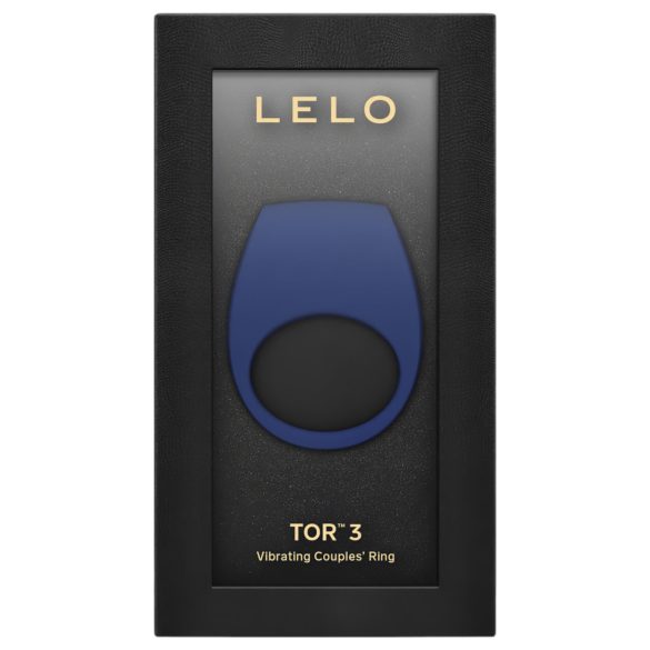LELO Tor 3 - Wiederaufladbarer, smarter Vibrations-Penisring (blau)