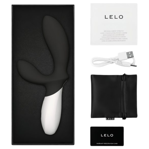 LELO Loki Wave 2 - Wiederaufladbarer, wasserdichter Prostatavibrator (schwarz)