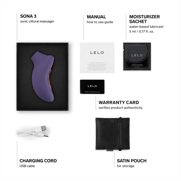 LELO Sona 3 - Schallwellenvibrator für Klitoris (lila)