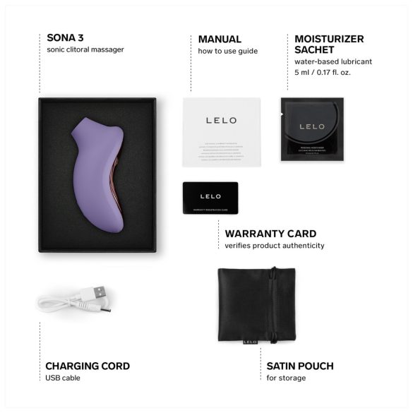 LELO Sona 3 - Schallwellen-Klitorisstimulator (Lavendel)