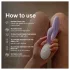 LELO INA Twist - leistungsstarker G-Punkt-Vibrator mit Klitorisstimulator (lila)