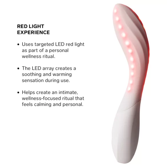 LELO Mona Spectra - intelligenter G-Punkt-Vibrator mit LED-Licht (weiß)