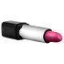 Blush Lipstick Rosé - wasserdichter Vibrator in Lippenstiftform (schwarz-pink)