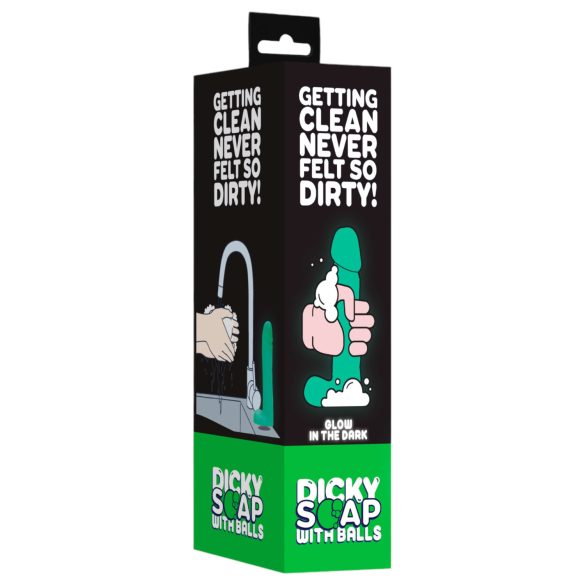 Dicky - Leuchtende Penis-Seife mit Hoden (265g)