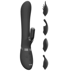   Vive Chou - 4-in-1 Vibrator mit Klitorisstimulationsarm (schwarz)