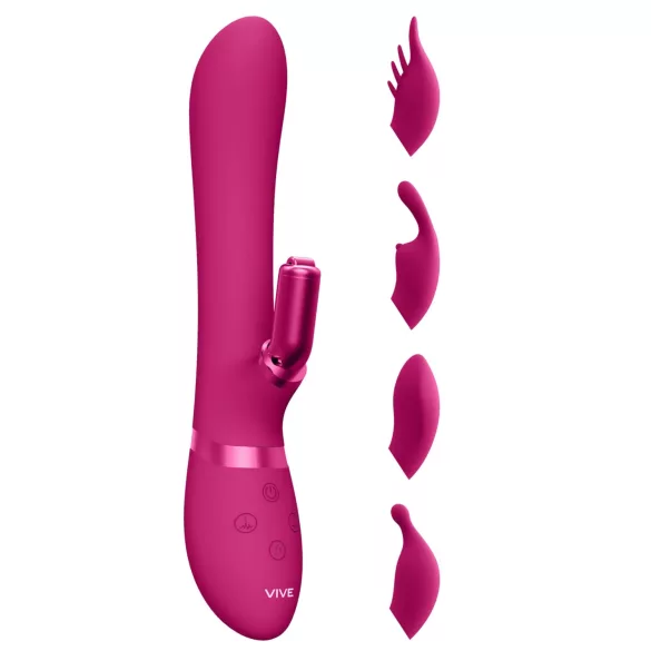 Vive Chou - Akku, wechselbarer Kopf Klitoris-Vibrator (pink)