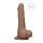 RealRock Dong 7 - naturgetreuer Dildo mit Hoden (17 cm) - dunkles Natur