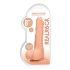 RealRock Dong 8 - naturgetreuer, realitätsnaher Dildo mit Hoden (20 cm) - hautfarben