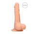 RealRock Dong 10 - Naturgetreuer Dildo mit Hoden (25cm) - Naturfarbe