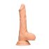 RealRock Dong 10 - Naturgetreuer Dildo mit Hoden (25cm) - Naturfarbe