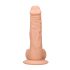 RealRock Dong 10 - Naturgetreuer Dildo mit Hoden (25cm) - Naturfarbe