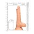 RealRock Dong 10 - Naturgetreuer Dildo mit Hoden (25cm) - Naturfarbe