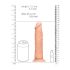 RealRock Dong 8 - Naturgetreuer Dildo (20cm) - Naturfarbe