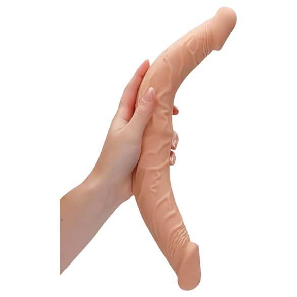 RealRock Double Dong 14 - Doppel-Dildo (36cm) - hautfarben