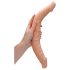 RealRock Double Dong 14 - Doppel-Dildo (36cm) - hautfarben