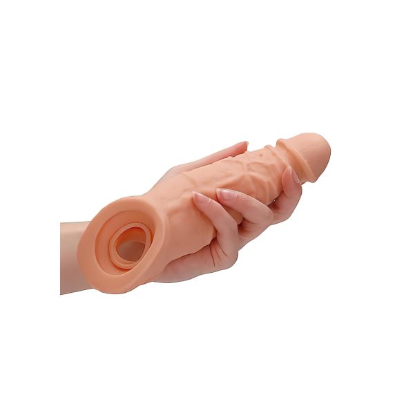 RealRock Penis Sleeve 9 - Penismanschette (21,5cm) - natur