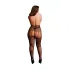 Le Désir Plus Size - offene Strumpfhose - schwarz (XXL-4XL)