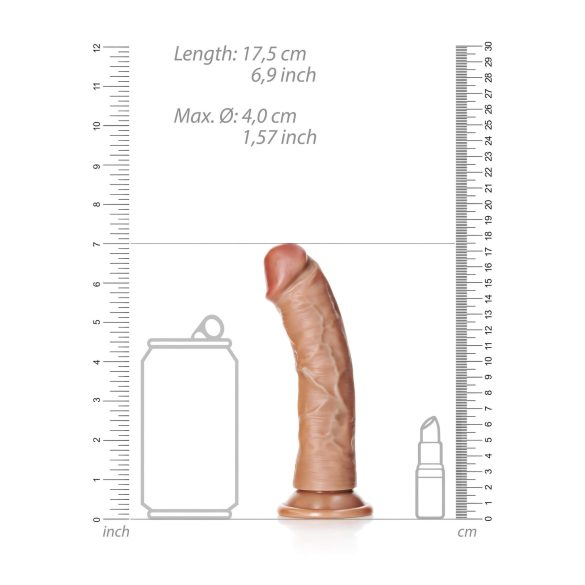 RealRock - realistischer Dildo - 15,5cm (dunkles Natur)