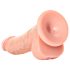 RealRock - Saugnapf-dildo, realistisch - 15,5cm (natur)