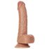 RealRock - Dildo mit Hoden - 15,5cm (dunkel natürlich)