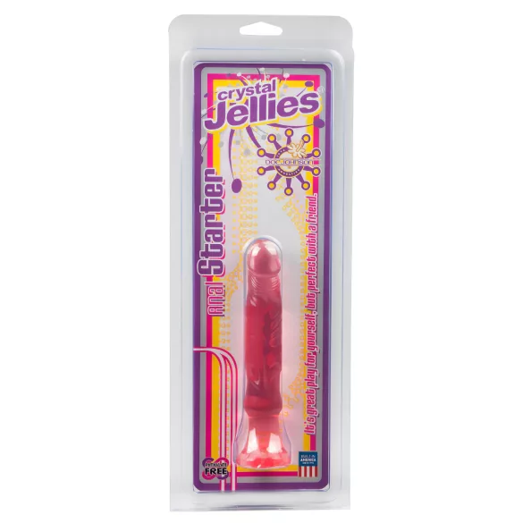 Crystal Jellies - Analdildo mit Saugnapf (pink)