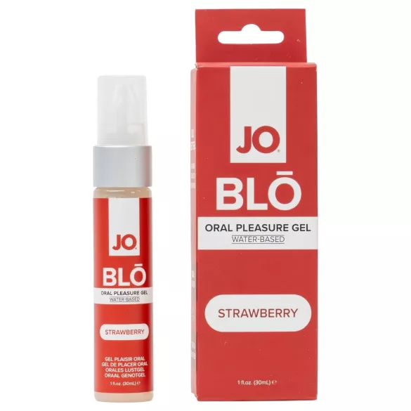 System JO BLO - aromatisches Oralgeld, Erdbeere (30 ml)