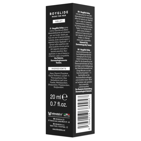 Intimateline Boyglide - Verzögerungsspray für Männer (20 ml)