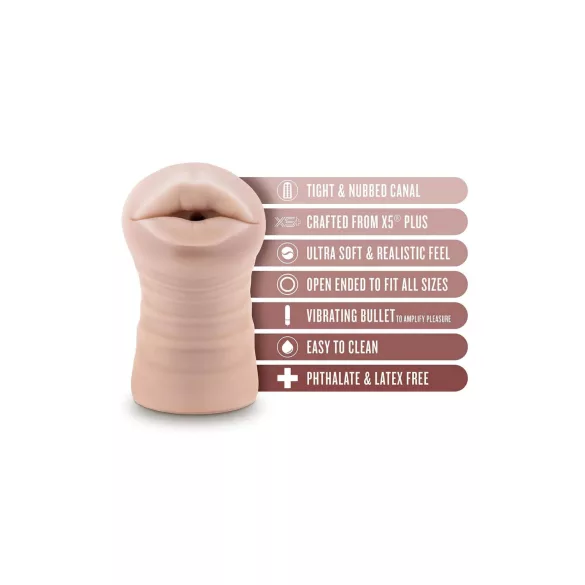 Enlust Nicole - Vibrations-Mundgerät mit KI-Bildern (natur)