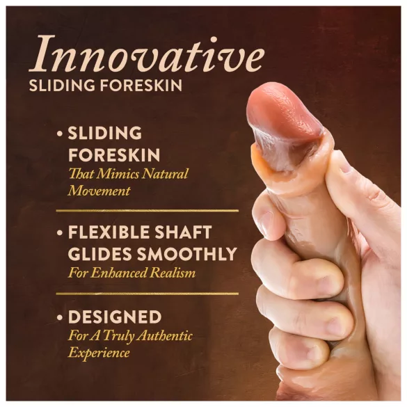 Blush Renaissance - naturgetreuer Dildo mit gleitender Vorhaut (hautfarben)