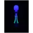 Paradise Illumination - leuchtender Massage-Wand-Vibrator (weiß)