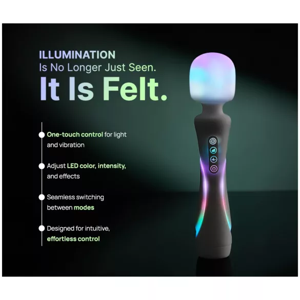 Paradise Illumination - leuchtender Massage-Wand-Vibrator (weiß)