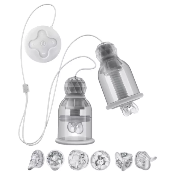Blush Temptasia - drehbarer Nippelstimulator (transparent)