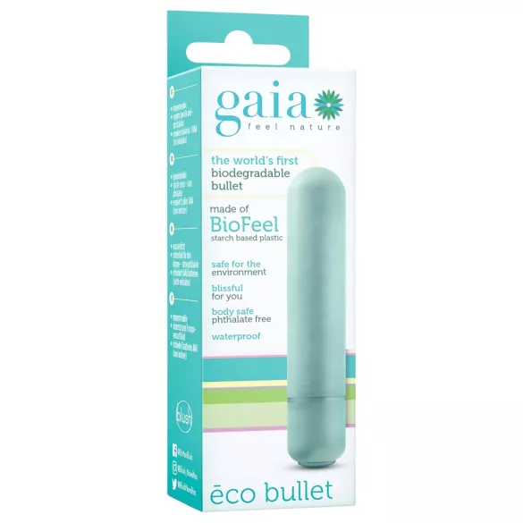 Gaia Eco M - umweltfreundlicher Stabvibrator (türkis) - mittelgroß