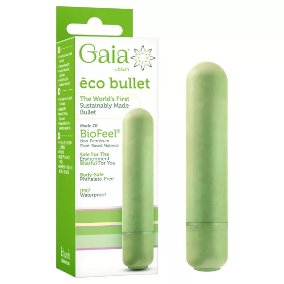 Gaia Eco M - umweltfreundlicher Stabvibrator (grün) - mittelgroß