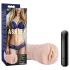 M for Men Ashley - vibrierende Kunstvagina (natur)