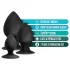 Anal Adventures Platinum Stout - Analplug-Set - 3 Stück (schwarz)