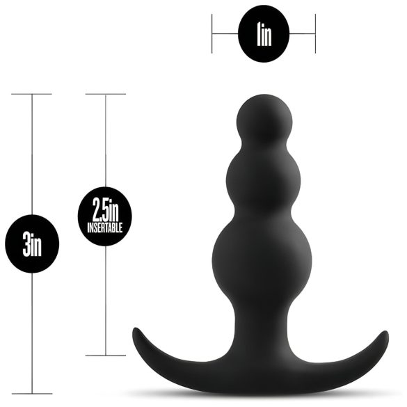 Anal-Abenteuer Platin - Perlen-Analdildo (schwarz)